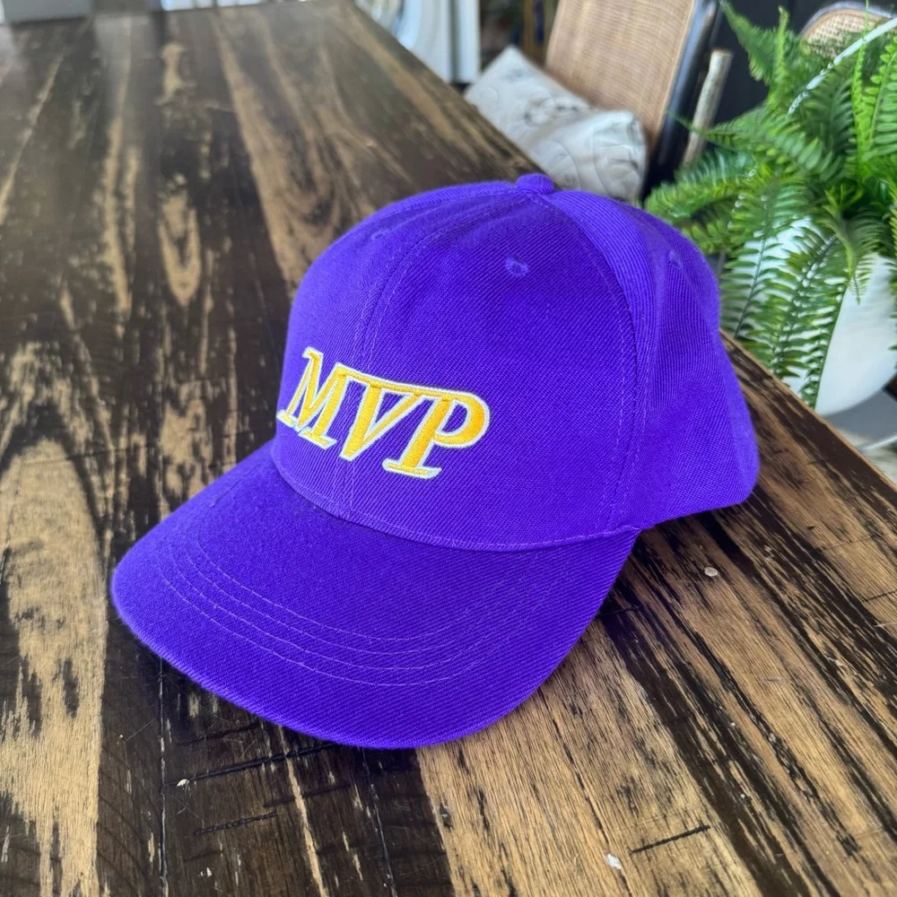 💫 Custom – Purple & Yellow “MVP” Hat 💜💛